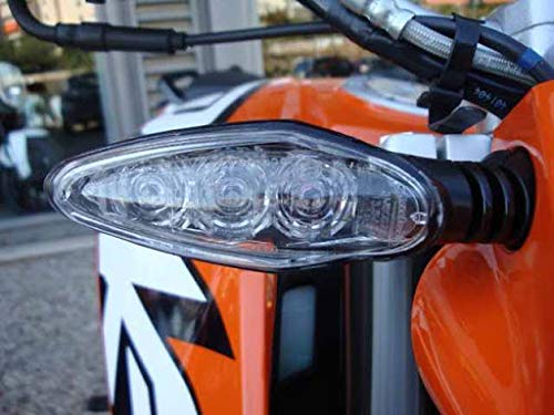 MIKANIX Amber 3 LED Turn Signal Indicator Light Lamp for All KTM Bikes