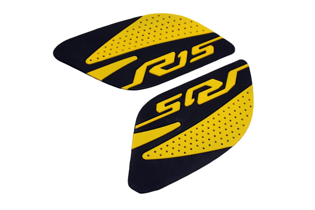 MIKANIX Anti Slip Silicone Tank Pad/Thai Pad Waterproof Sticker for Yamaha R15 All Models Bike