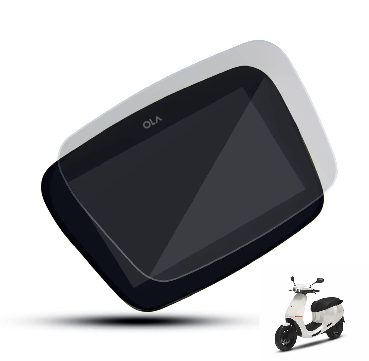 MIKANIX OLA Scooter 9H Full Touch Screen Coverage Speedo Meter Display Screen Tempered Glass/Guard Anti Scratch Protector For Ola S1 / S1 Pro EV Scooter