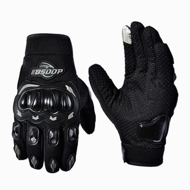 MIKANIX Full Finger Bike Riding Gloves with Touch Screen Sensitivity at Index Finger, Protective Off-Road Motorbike Racing & Cycling Gloves for Men and Women