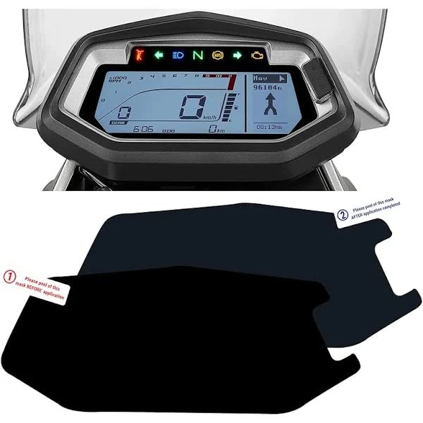 MIKANIX Speedo Meter Display Screen Guard Tempered Anti Scratch Protector for Hero XPulse 200 / Hero Xtreme 200S / Hero Xpulse 200T