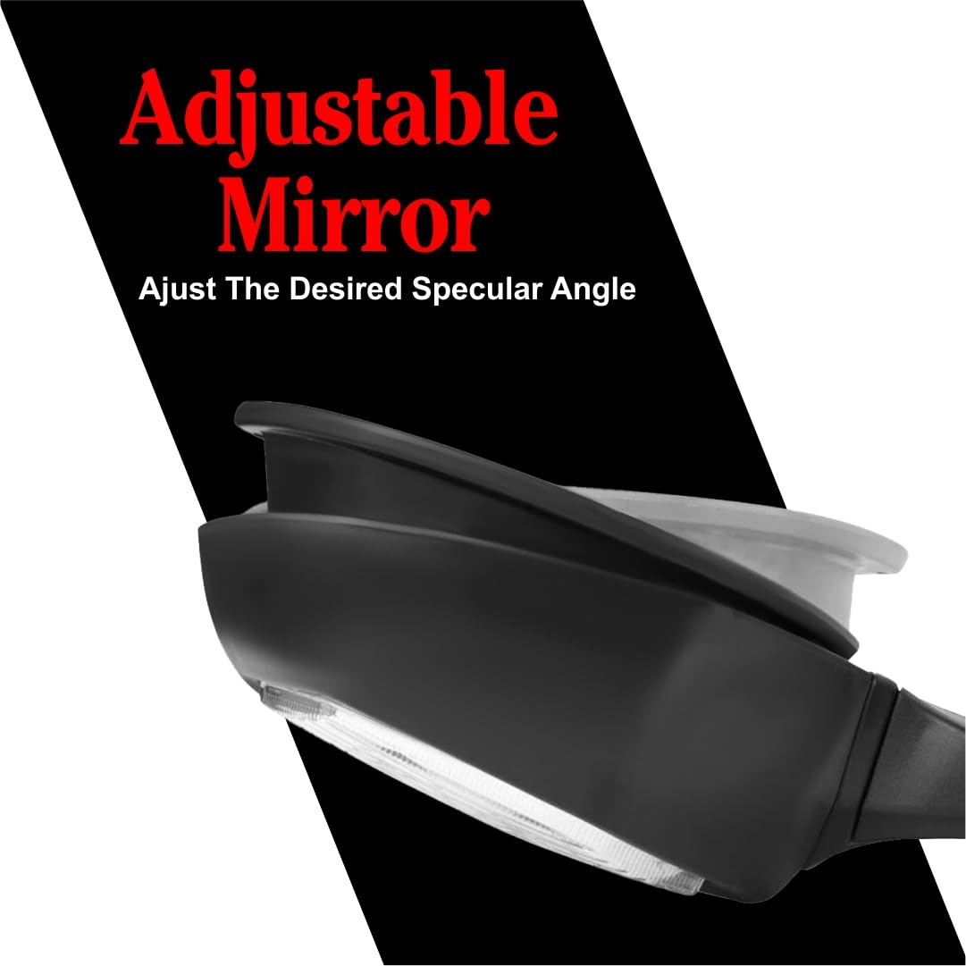 MIKANIX R15 V3, V4 & M Bike Adjustable Rear View Side Mirror with Turn Signal Led Indicator for All Fairing Bikes