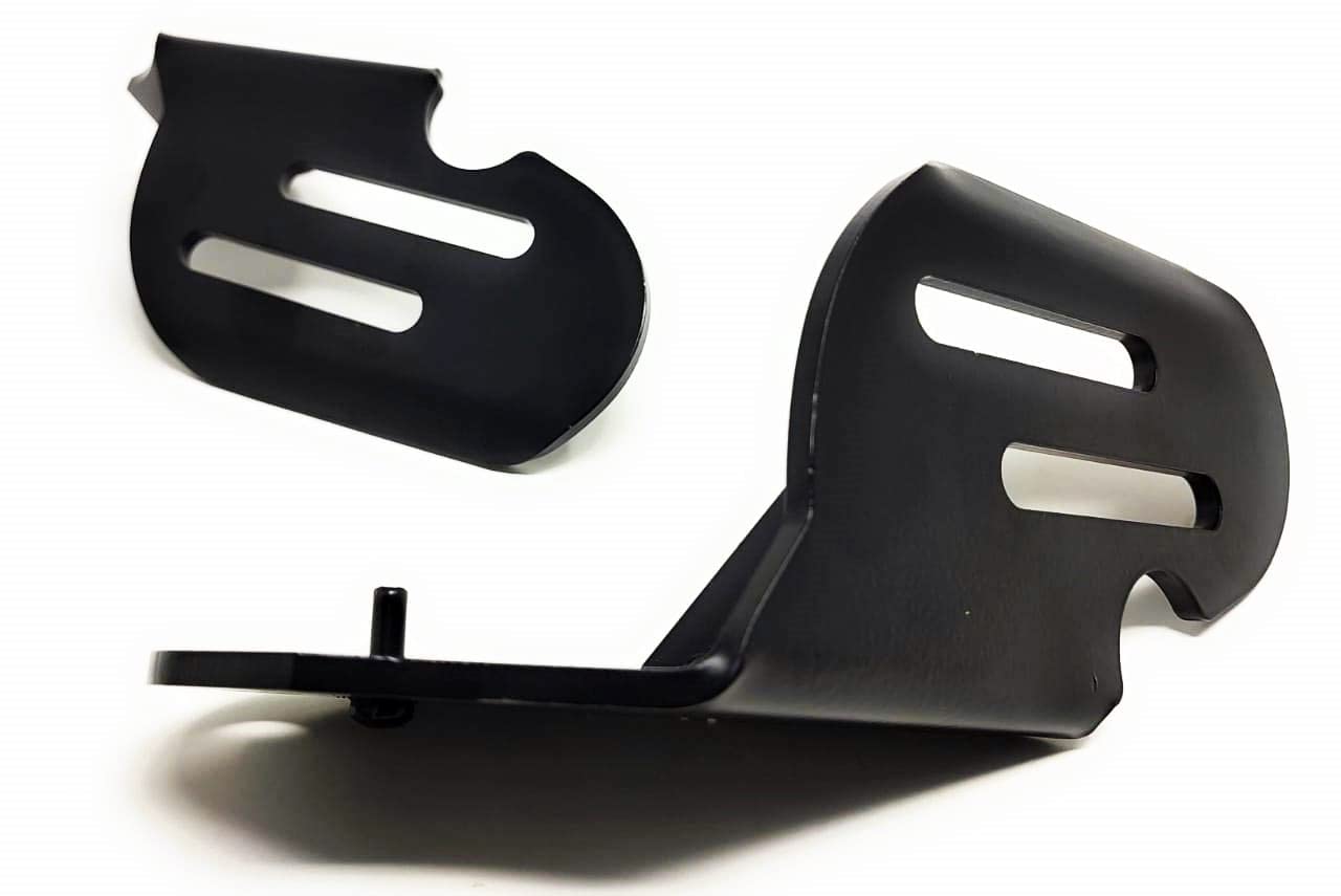Mikanix Black Pillion Left, Right Foot Rest Mount, Rear Foot Rest for JAWA Classic/42 PERAK