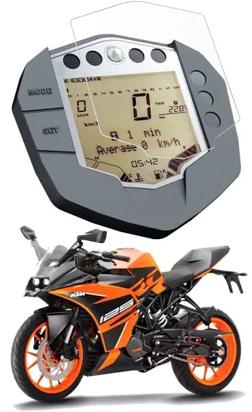 OBEROI'S TRADERS Bike Speedo Meter Display Screen Tempered Glass/Guard Anti Scratch Protector Compatible for KTM 125 200 250 RC 125 200 390 Duke 390