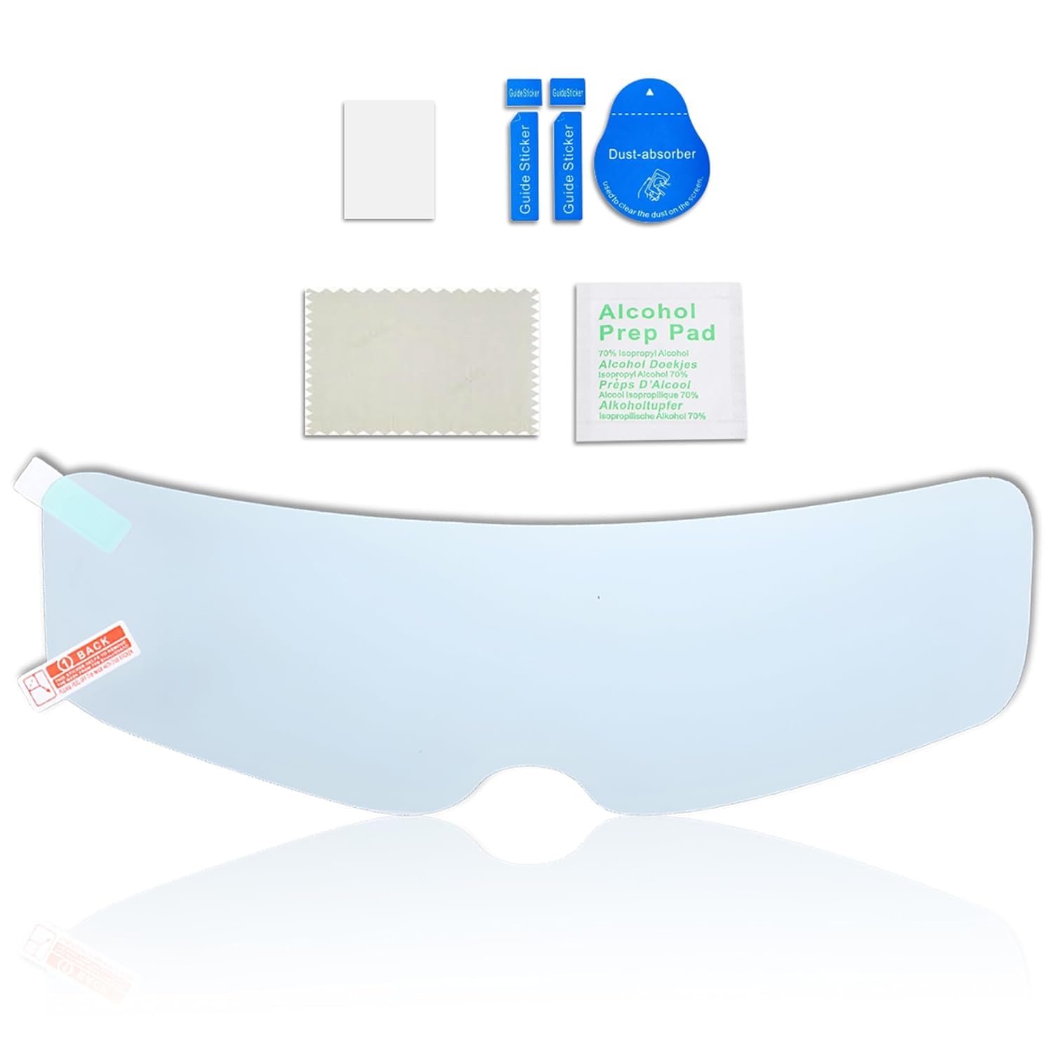 Mikanix Bike Helmet Visor Anti-Fog | Anti-Rain Film Screen Guard | Tempered for Clear Visibility During Foggy | Rainproof Anti- Fog Screen