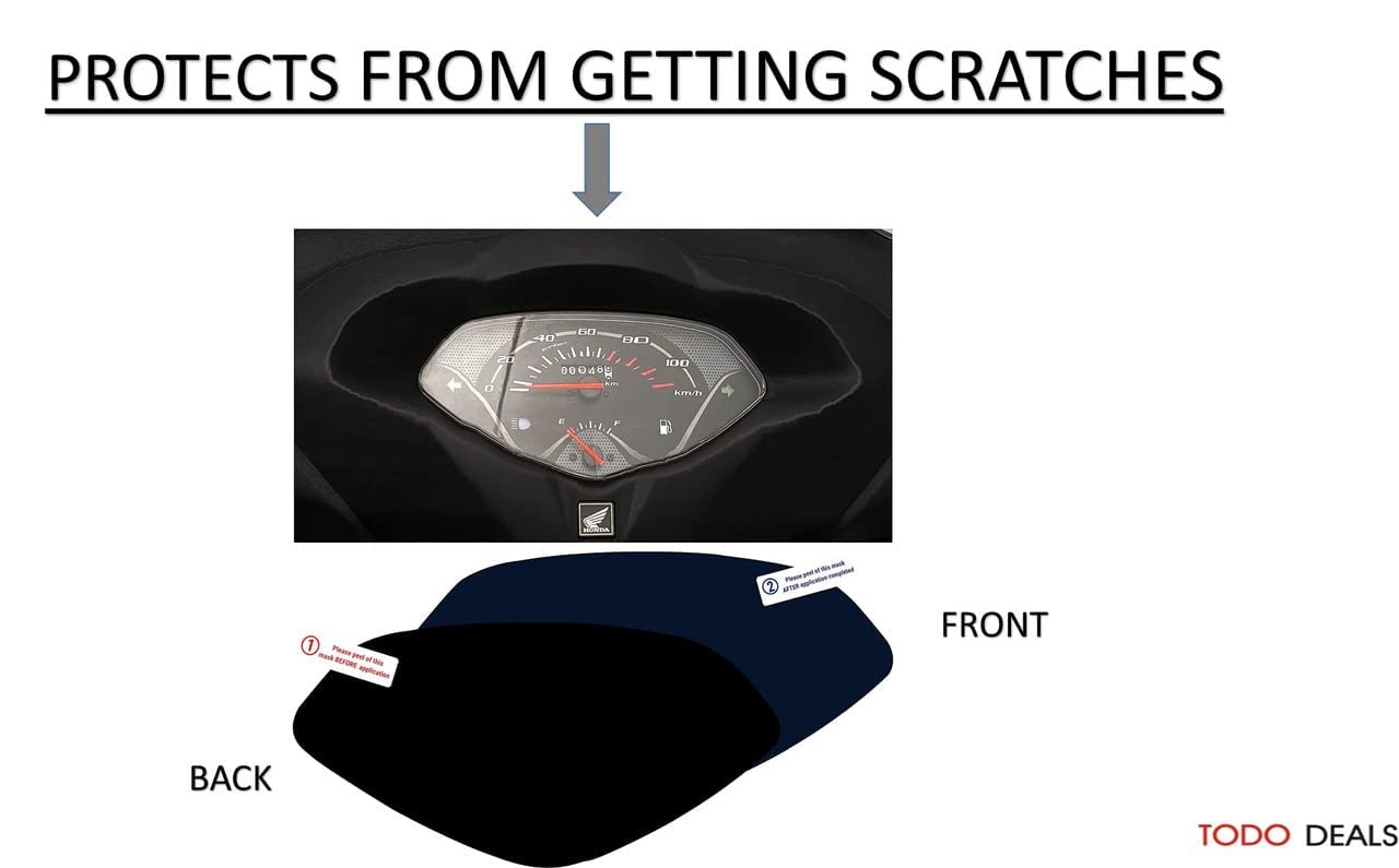 OBEROI'S TRADERS Scooty Speedo Meter Display Screen Guard Tempered Glass Anti Scratch Protector For Active 3G / 4G