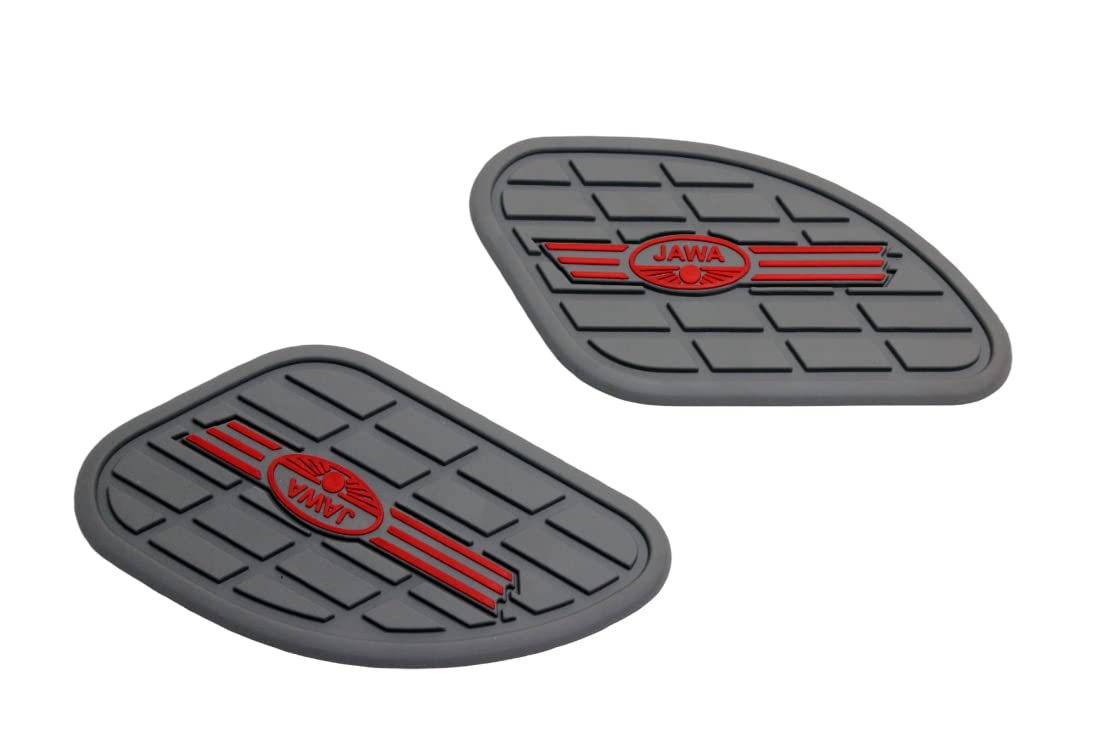 MIKANIX Anti Slip Silicone Tank Pad/Thai Pad Waterproof Sticker for JAWA All Models Bike