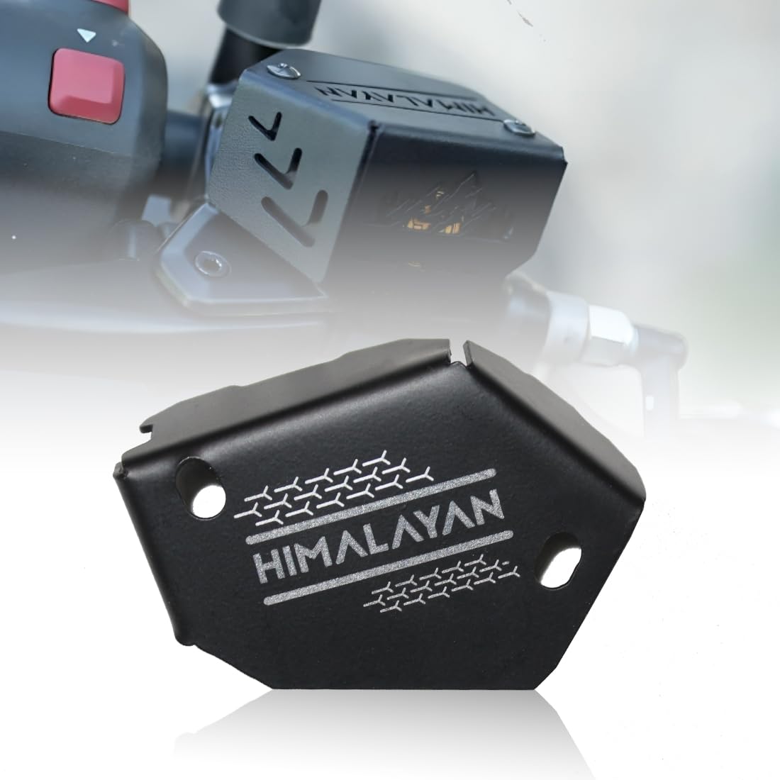 OBEROI'S TRADERS Himalayan 450 Bike Stainless Steel Front Disc Brake Fluid Reservoir Oil Cap | Container Guard Protector Cover