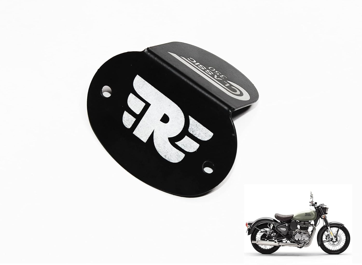 MIKANIX Stainless Steel Classic 350 Be Reborn Next Gen Front Disc Brake Fluid Reservoir Cap Cover Guard Protector Bike Crash Guard for RE