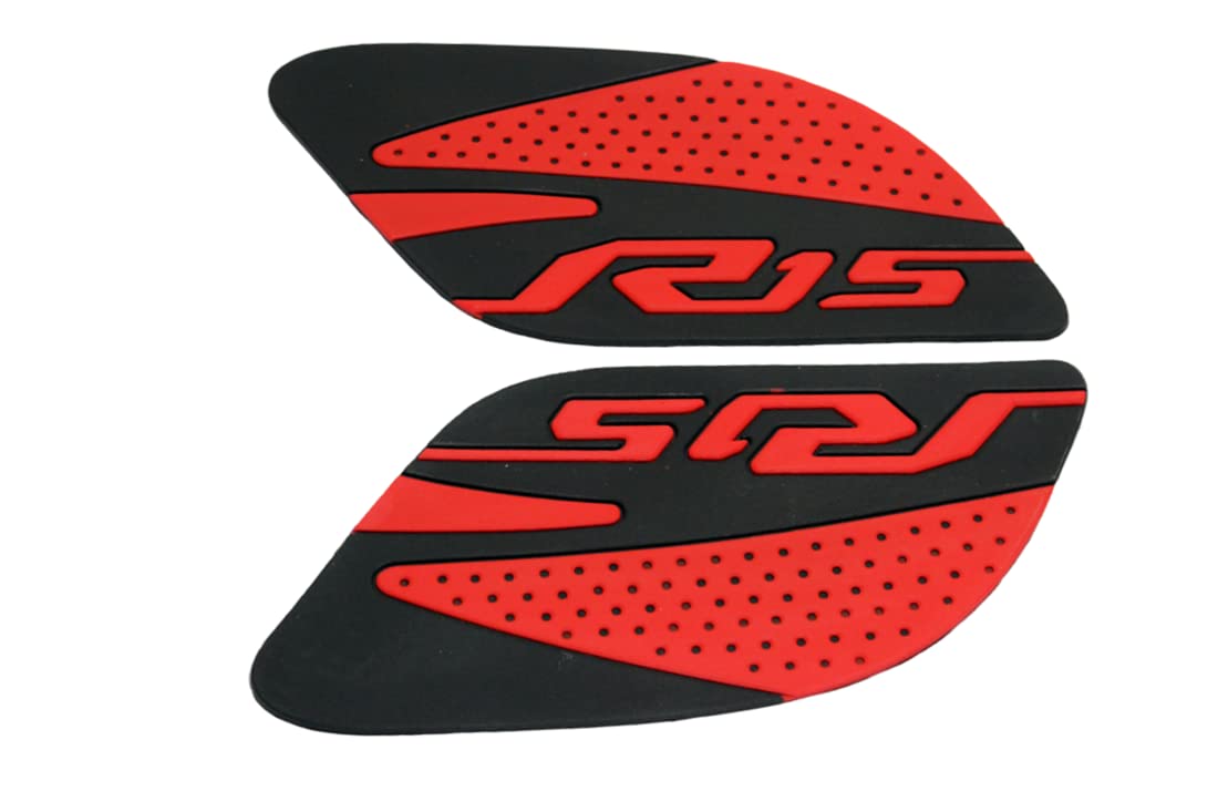 MIKANIX Anti Slip Silicone Tank Pad/Thai Pad Waterproof Sticker for Yamaha R15 All Models Bike