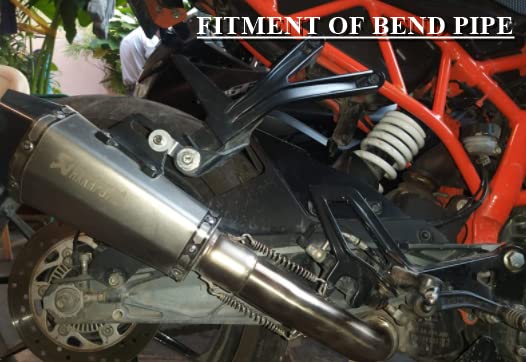 OBEROI'S TRADERS Traders Exhaust Muffler Mid Bend Pipe For Ktm Rc 390, Ktm Duke 125/250/ 390