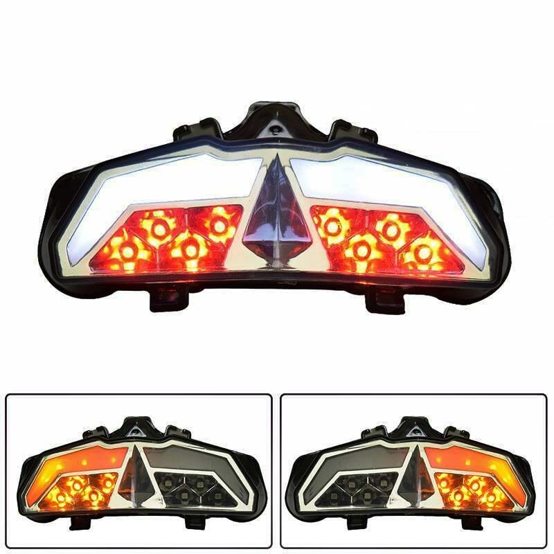 MIKANIX Integrated Dual Mode Blinker Tail / Brake / Back LED Light for Yamaha MT 15 Bikes