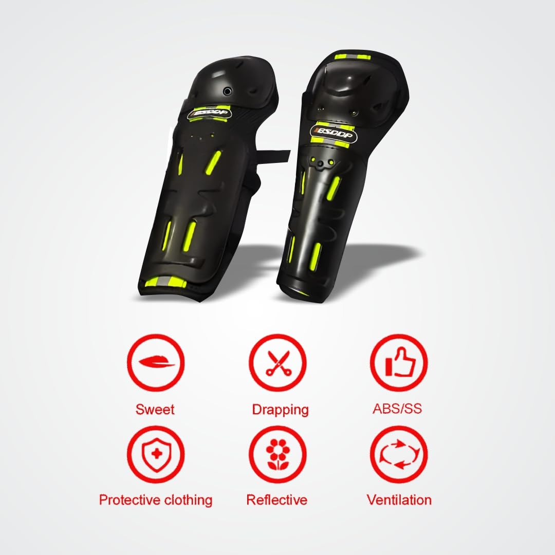 OBEROI'S TRDADERS Motorcycle Knee and Elbow Protector Men / Women for Motorcycle Cycling Racing Knee Guard, Elbow Guard Free Size, Green