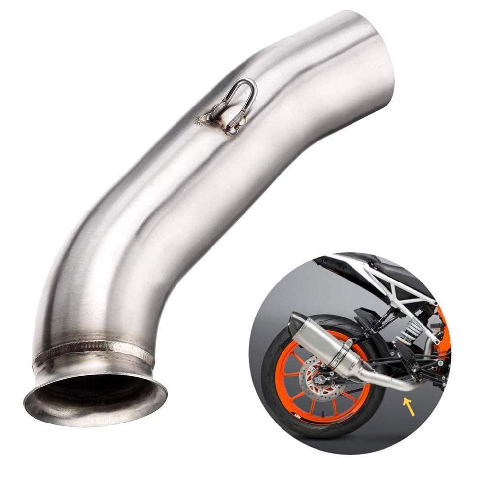 OBEROI'S TRADERS Traders Exhaust Muffler Mid Bend Pipe For Ktm Rc 390, Ktm Duke 125/250/ 390