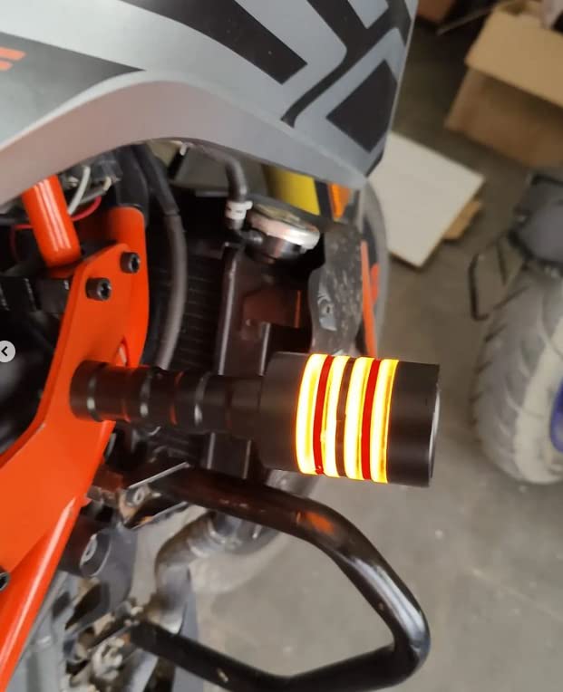 OBEROI'S TRADERS LED DRL lights Indicator Parking Frame Sliders/Ball Crash Protector Guard Compatible with KTM Duke and RC all Models