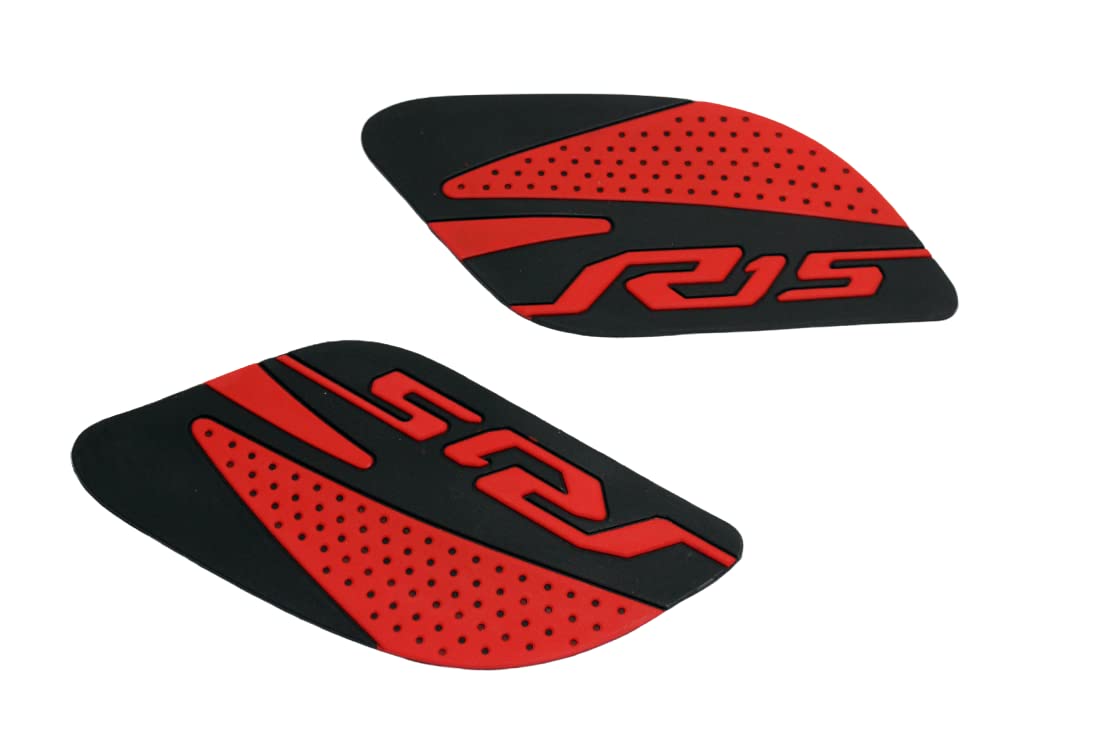MIKANIX Anti Slip Silicone Tank Pad/Thai Pad Waterproof Sticker for Yamaha R15 All Models Bike
