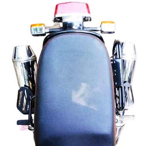 Mikanix Premium Pillion Wide Footrest for Royal Enfield Continental GT/Interceptor 650 Matt Black