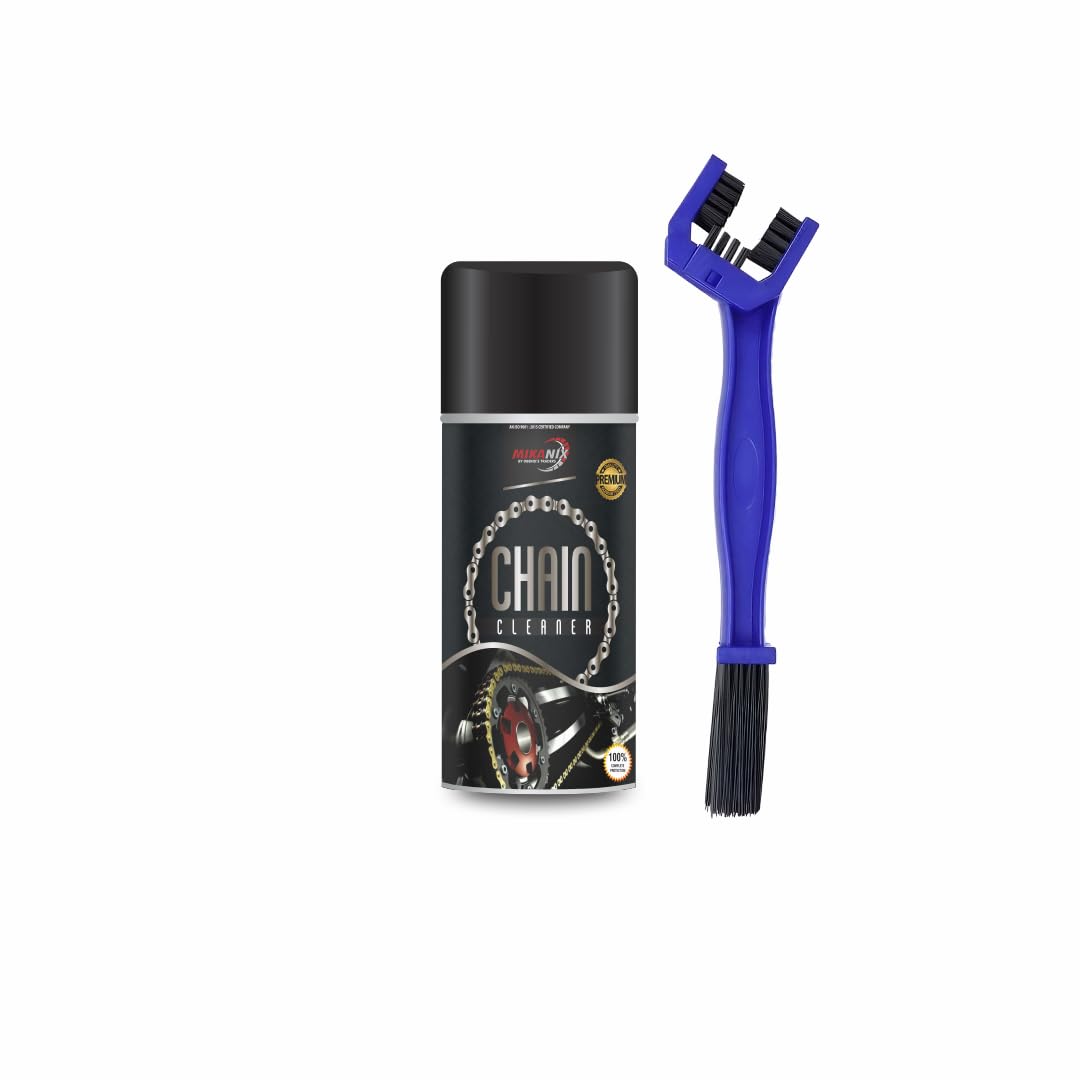 OBEROI'S TRADERS Premium Bike Chain Cleaner Spray With Brush For Motorbike and Bicycle | Cleans | Shines & Protects