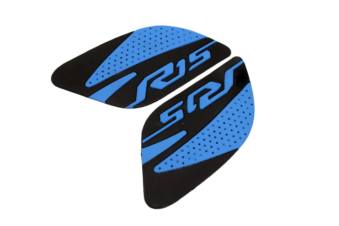 MIKANIX Anti Slip Silicone Tank Pad/Thai Pad Waterproof Sticker for Yamaha R15 All Models Bike
