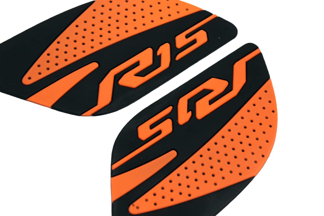 MIKANIX Anti Slip Silicone Tank Pad/Thai Pad Waterproof Sticker for Yamaha R15 All Models Bike