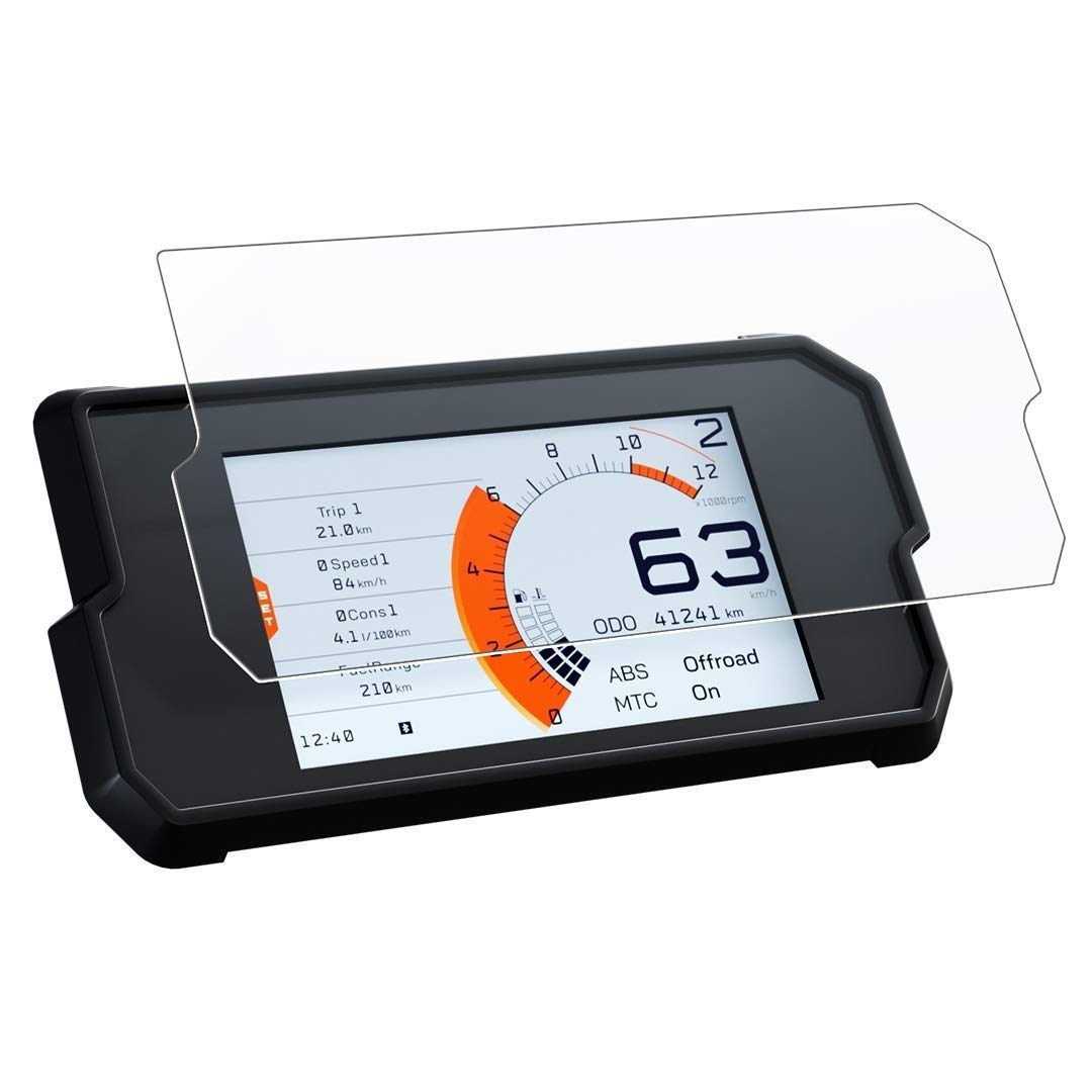 MIKANIX Speedo Meter Display Screen Tempered Guard Anti Scratch Protector Compatible with KTM Duke 390 & 390 Adventure