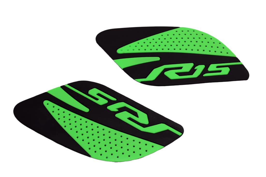 MIKANIX Anti Slip Silicone Tank Pad/Thai Pad Waterproof Sticker for Yamaha R15 All Models Bike