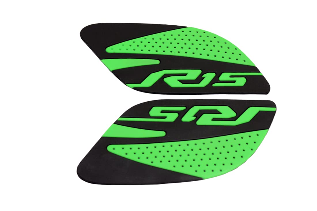 MIKANIX Anti Slip Silicone Tank Pad/Thai Pad Waterproof Sticker for Yamaha R15 All Models Bike