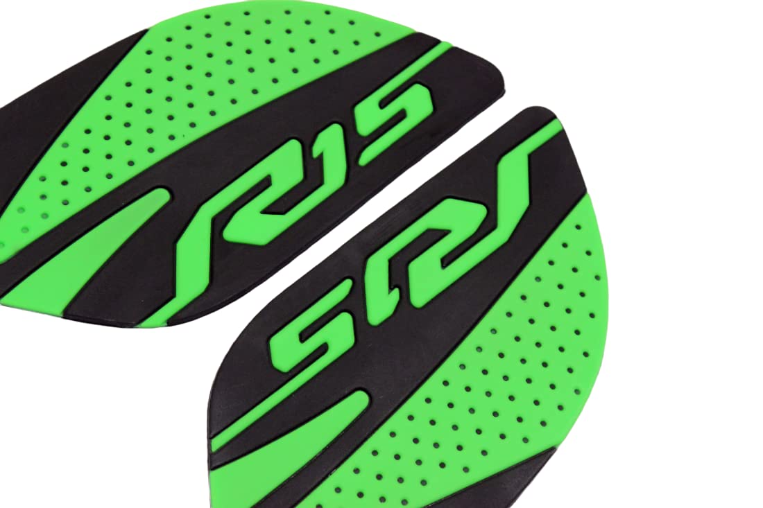 MIKANIX Anti Slip Silicone Tank Pad/Thai Pad Waterproof Sticker for Yamaha R15 All Models Bike