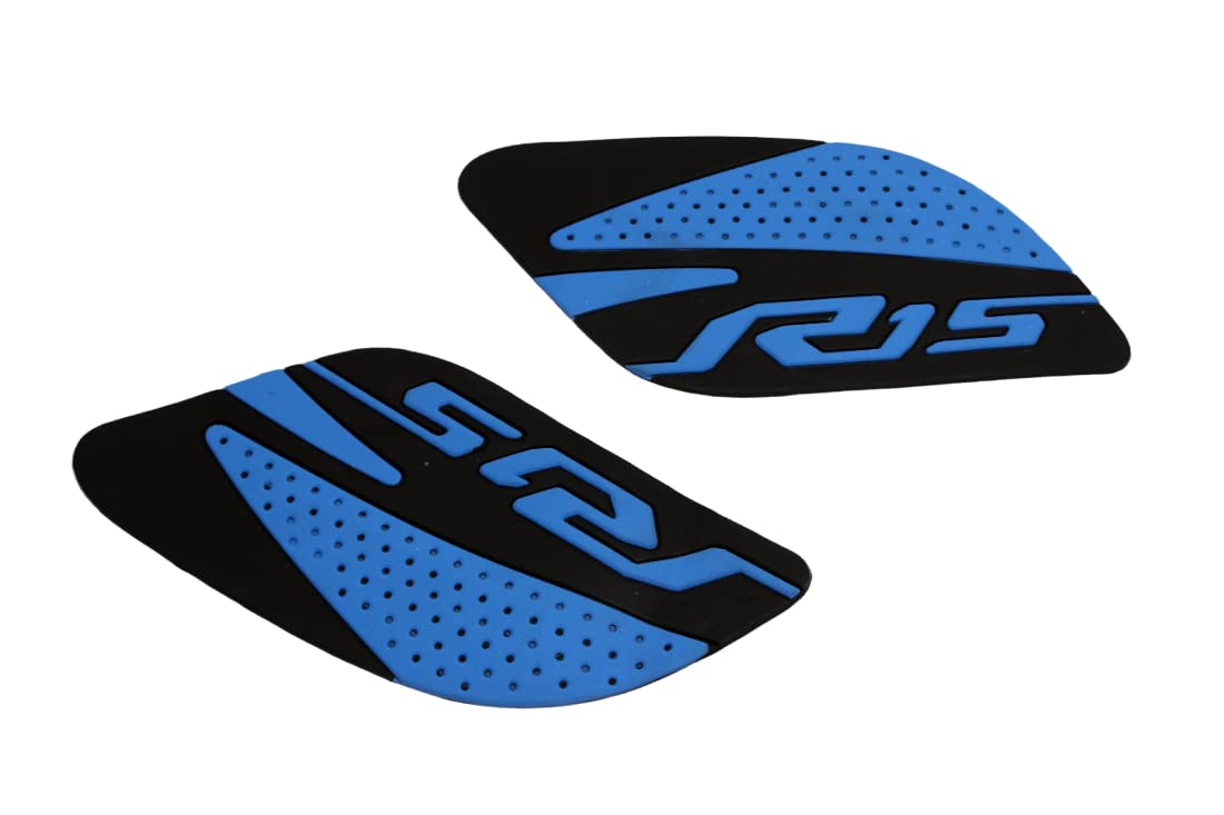 MIKANIX Anti Slip Silicone Tank Pad/Thai Pad Waterproof Sticker for Yamaha R15 All Models Bike