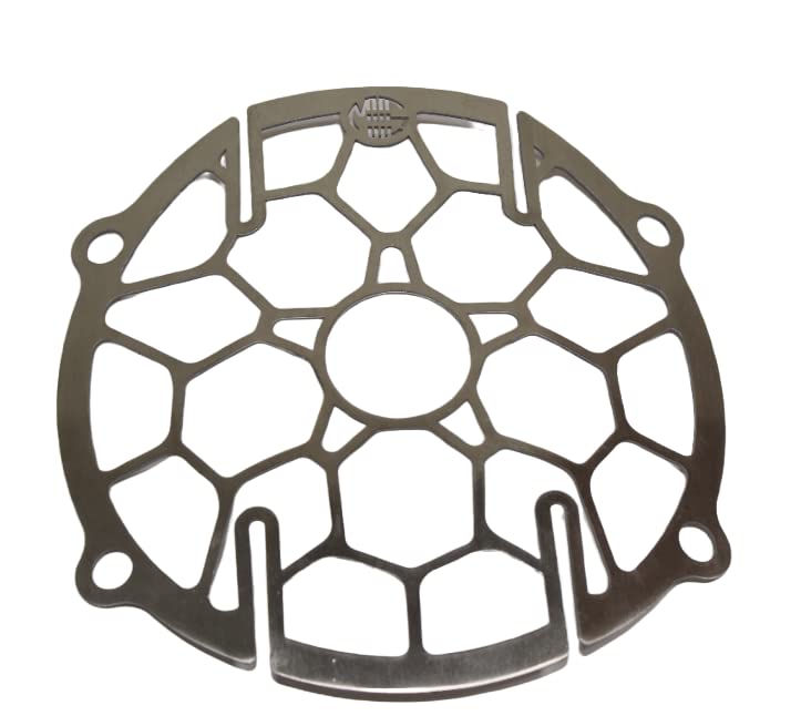 MIKANIX Stainless Steel Motorcycle Headlight Protector Grill/Jali Cover For H'nees CB 350.