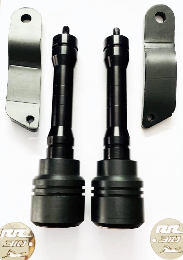 MIKANIX Black Frame Slider Bike Crash Guard Protector Compatible with TVS Apache RR 310