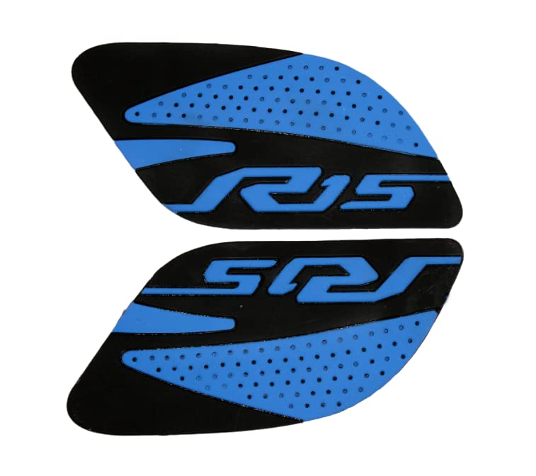 MIKANIX Anti Slip Silicone Tank Pad/Thai Pad Waterproof Sticker for Yamaha R15 All Models Bike