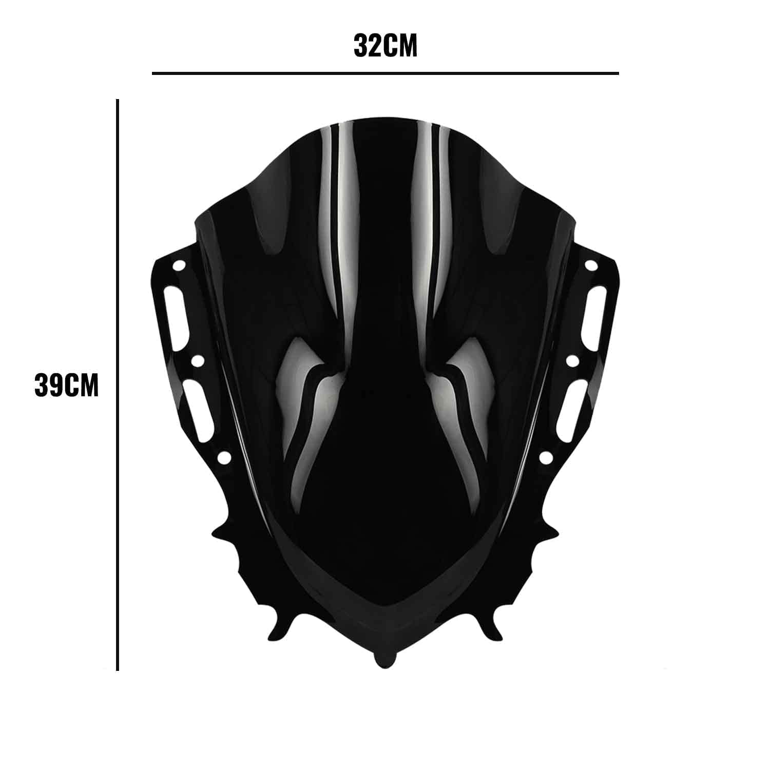 MIKANIX Unbreakable Visor Windscreen/Wind Deflectors Double Bubble Headlight Visor for R15 V4 / M Bike Fairing Bike Windshield