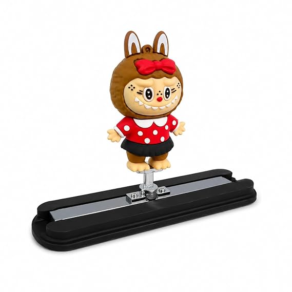 MIKANIX Auto Sliding Car Dashboard Decoration Cute Anime Pooh Character Moving Ornament Interior Accessory