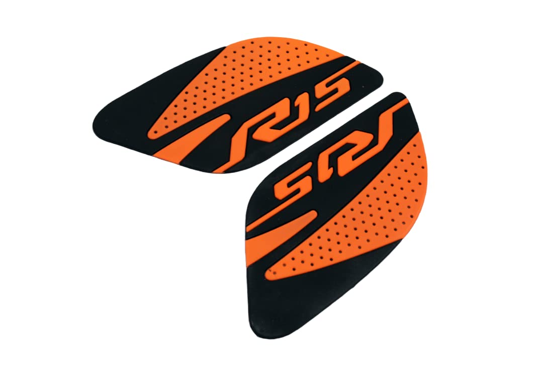 MIKANIX Anti Slip Silicone Tank Pad/Thai Pad Waterproof Sticker for Yamaha R15 All Models Bike