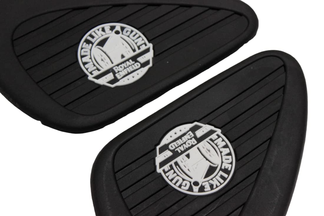 MIKANIX Anti Slip Silicone Tank Pad/Thai Pad Waterproof Peel and Stick Metal Sticker for Royal Enfield All Bikes , 25 x 38 Centimeters