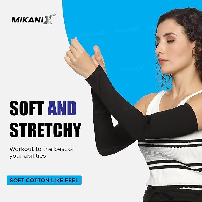 OBEROI'S TRADERS Ultra Premium Arm Sleeves for Men & Women UV Protection Hand Sleeves For Sun Protection