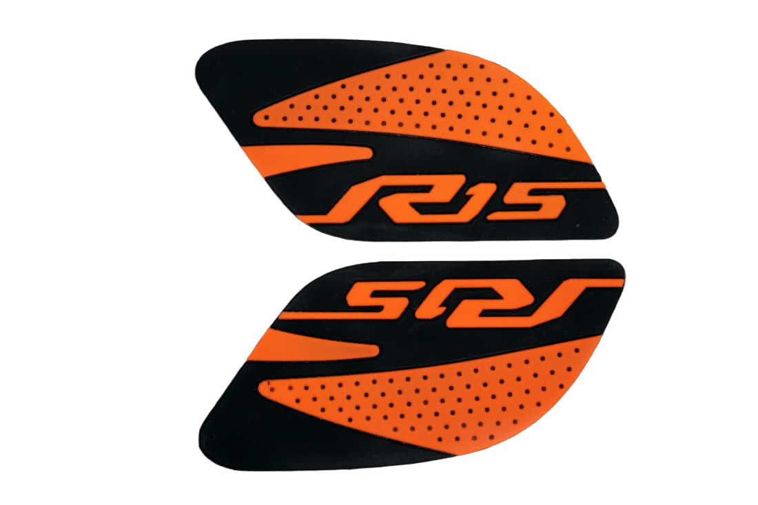 MIKANIX Anti Slip Silicone Tank Pad/Thai Pad Waterproof Sticker for Yamaha R15 All Models Bike