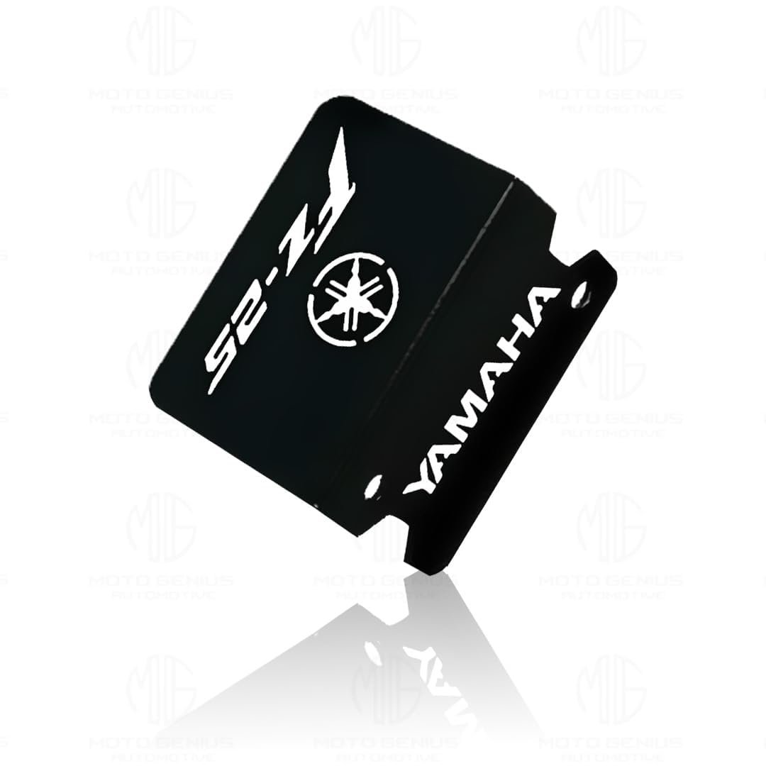 OBEROI'S TRADERS FZ25 Stainless Steel Bike Front Disc Brake Fluid Reservoir Oil Cap Guard Protector Cover