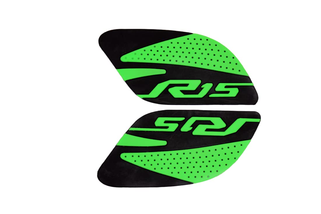 MIKANIX Anti Slip Silicone Tank Pad/Thai Pad Waterproof Sticker for Yamaha R15 All Models Bike