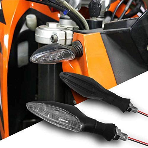 MIKANIX Amber 3 LED Turn Signal Indicator Light Lamp for All KTM Bikes