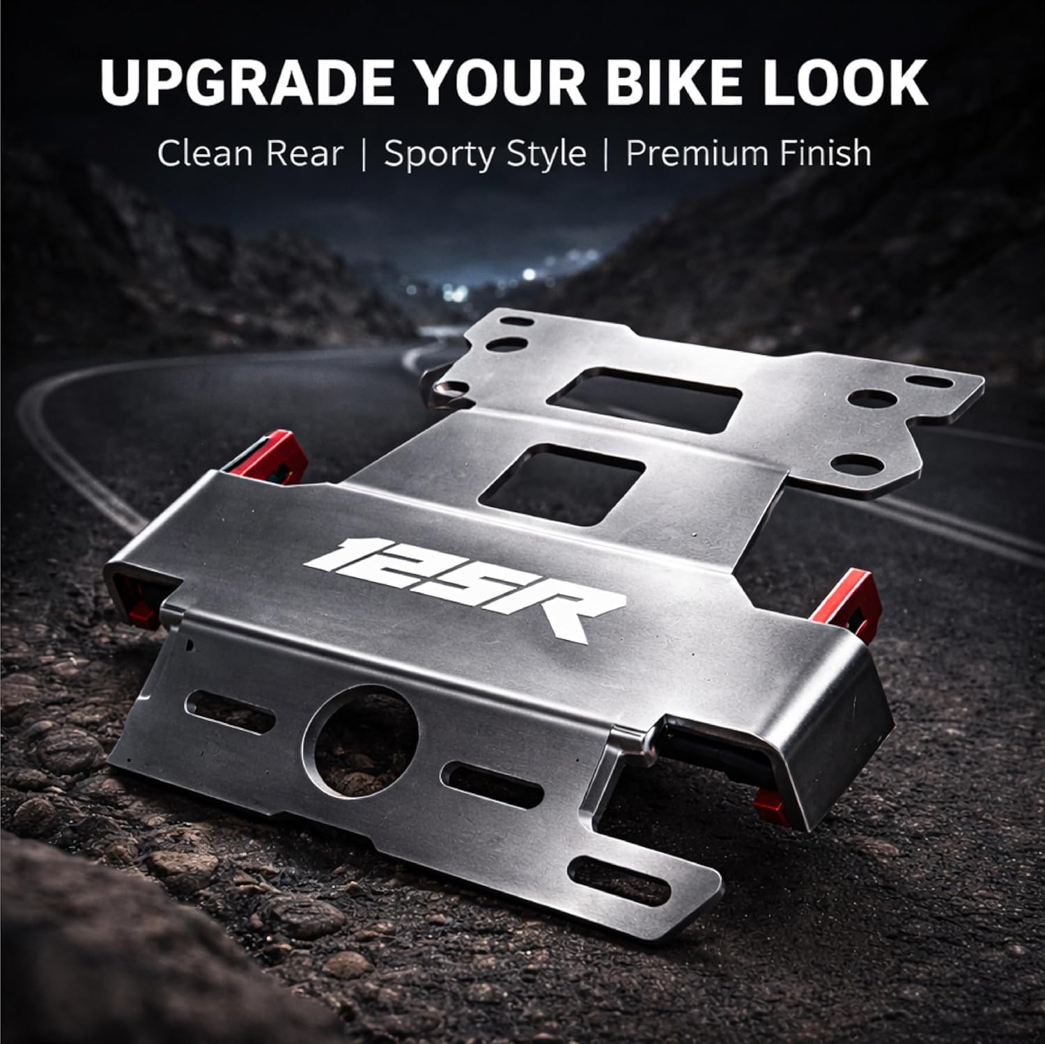 MIKANIX Premium Heavy-Duty Bike Tail Tidy Fender Eliminator Kit Compatible with Xtreme 125R with Number Plate Holder
