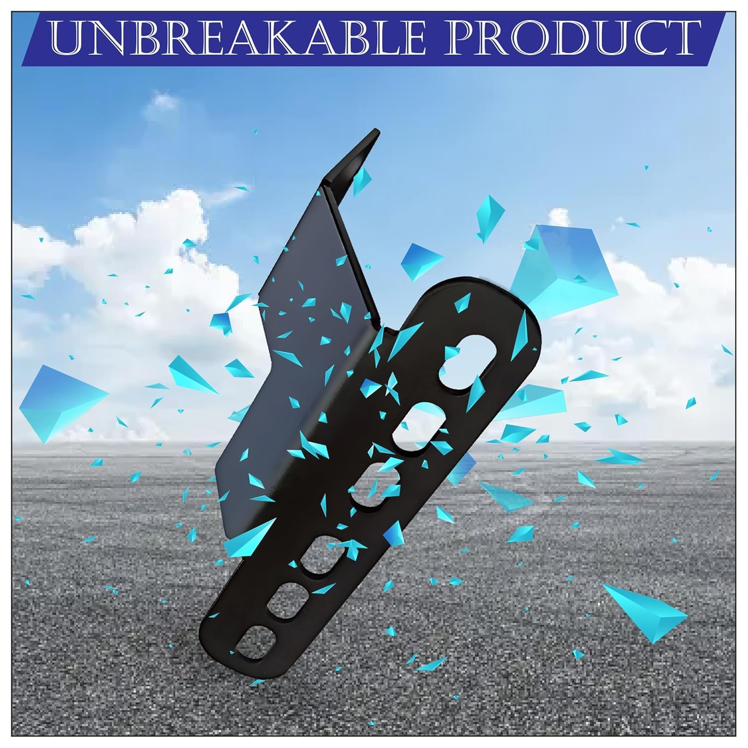 MIKANIX  Front Number Plate Holder for Speed 400 / Scrambler 400X | CNC Metal Mount with Unique Design | Easy Fitment on USD Forks | Black Finish for Bikes