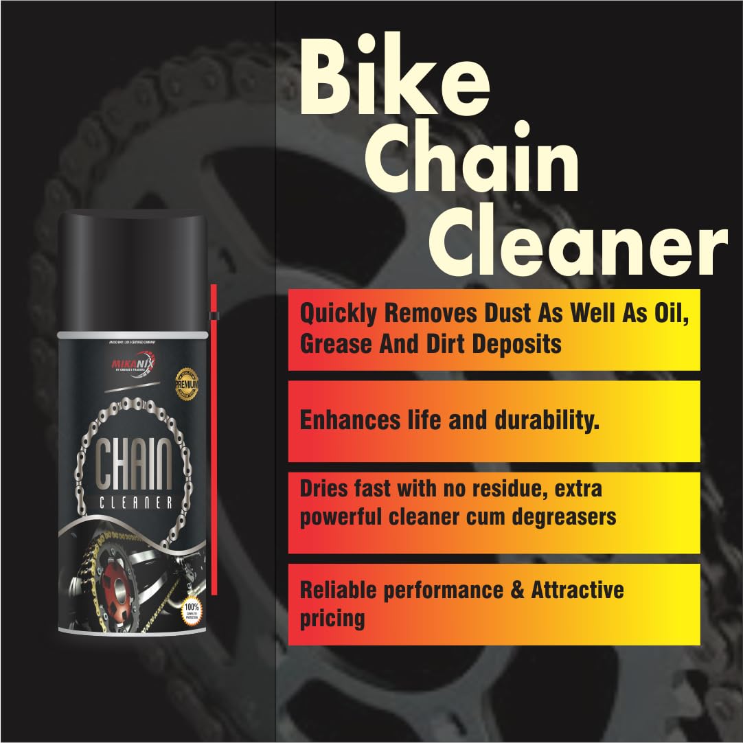 OBEROI'S TRADERS Premium Bike Chain Lubricant and Chain Cleaner Spray For Motorcycle and Bicycle Cleaning Kit