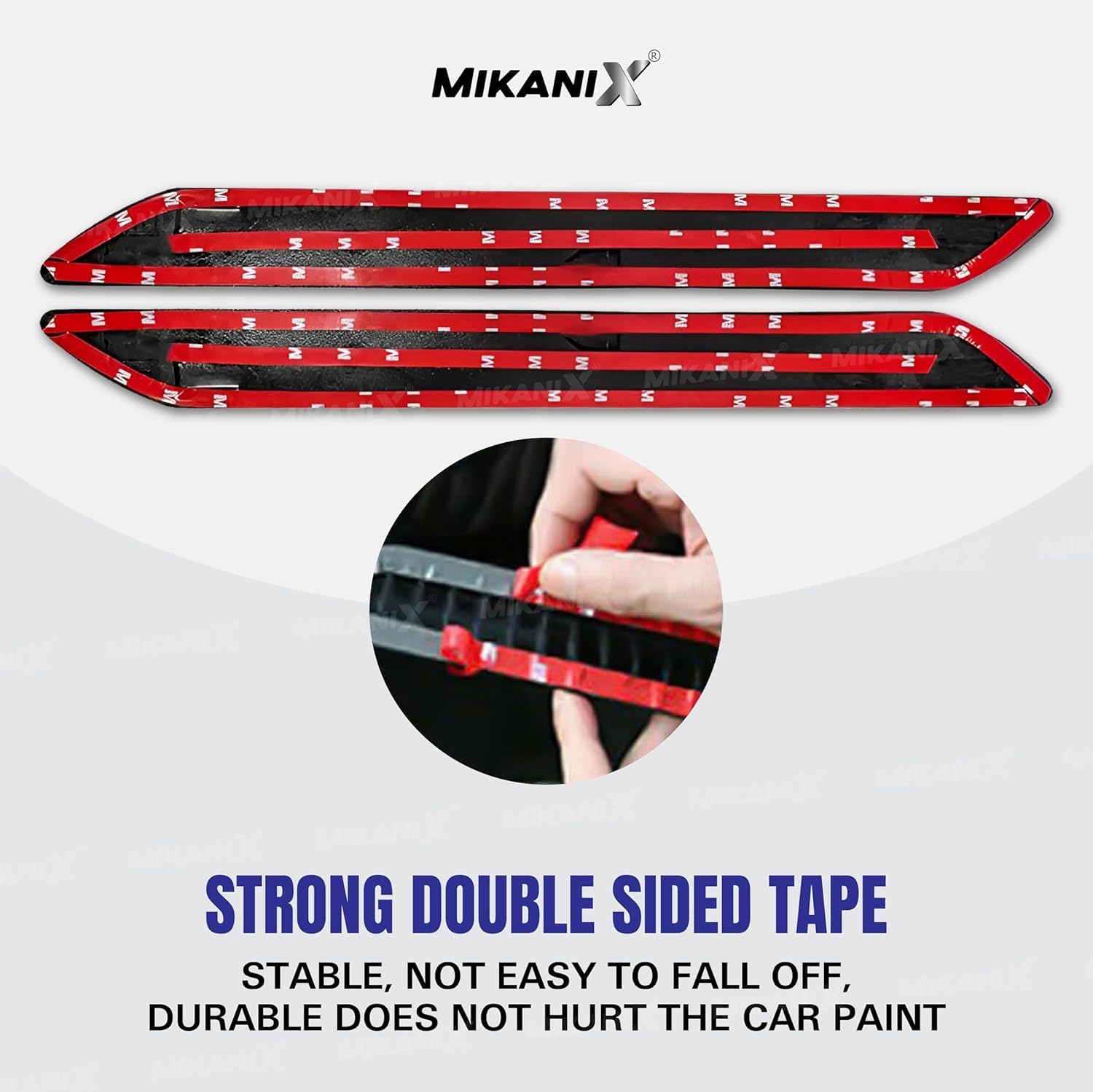 MIKANIX Car Bumper Protector/Guard Strap Anti-Scratch, Shockproof & Stylish Guard Universal for All Car Pack of 4