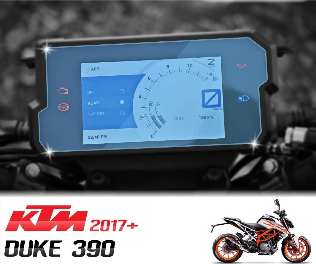 MIKANIX Speedo Meter Display Screen Tempered Guard Anti Scratch Protector Compatible with KTM Duke 390 & 390 Adventure