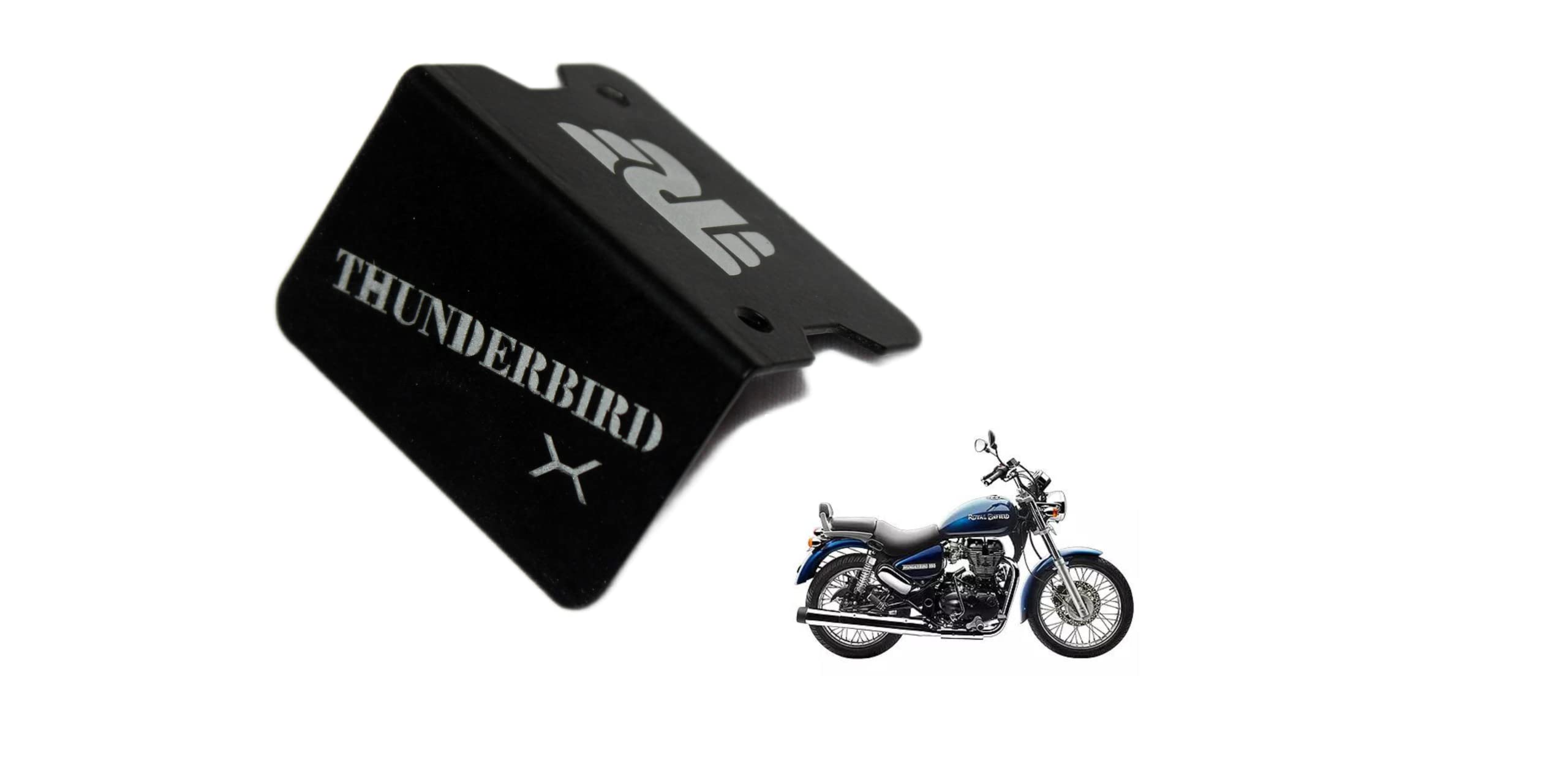 OBEROI'S TRADERS Thunderbird Stainless Steel Bike Front Disc Brake Fluid Reservoir Oil Cap Guard Protector Cover