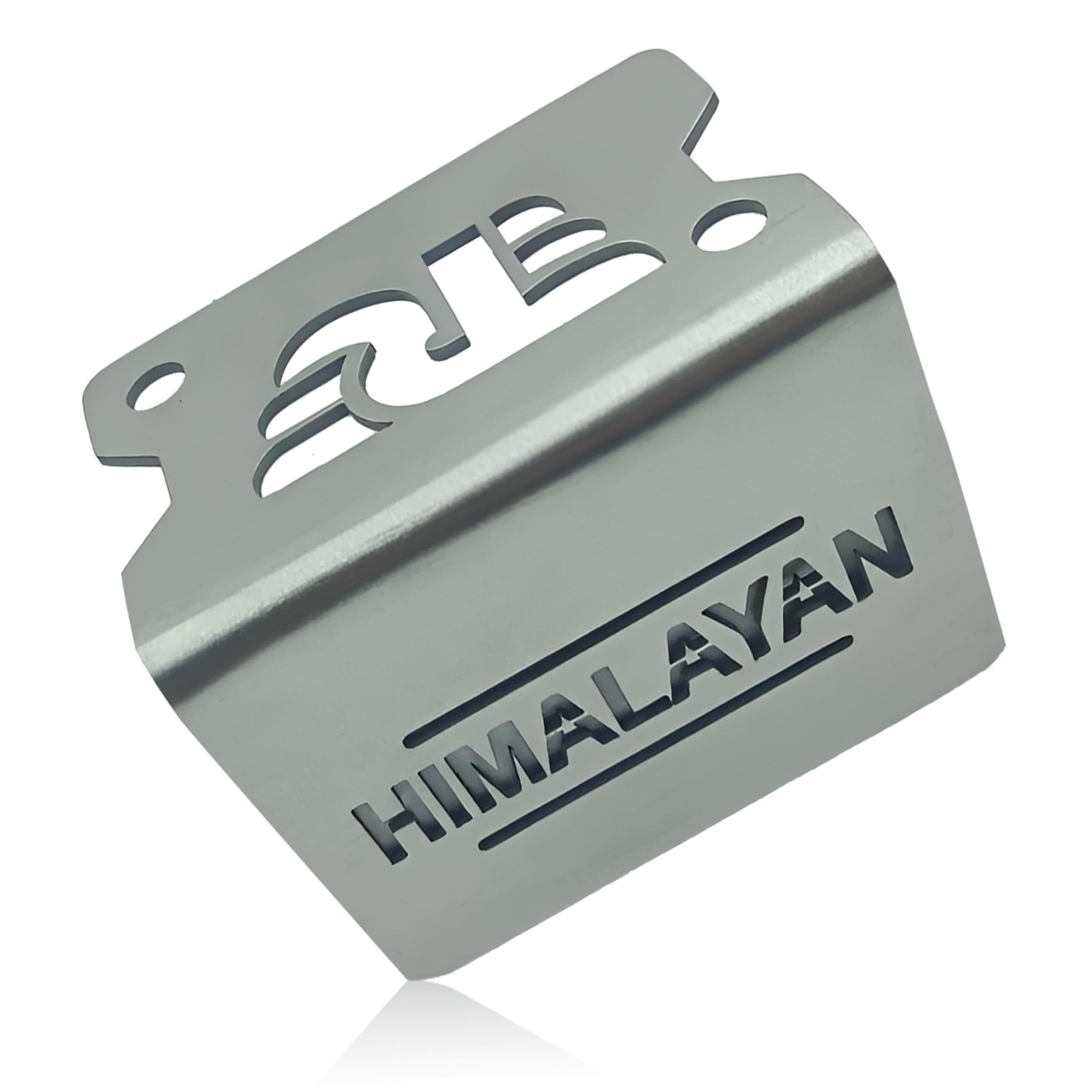 OBEROI'S TRADERS Stainless Steel Disc Brake Fluid Oil Reservoir Cap/Cover Oil Container Guard Compatible with All Royal Enfield Motorcycles