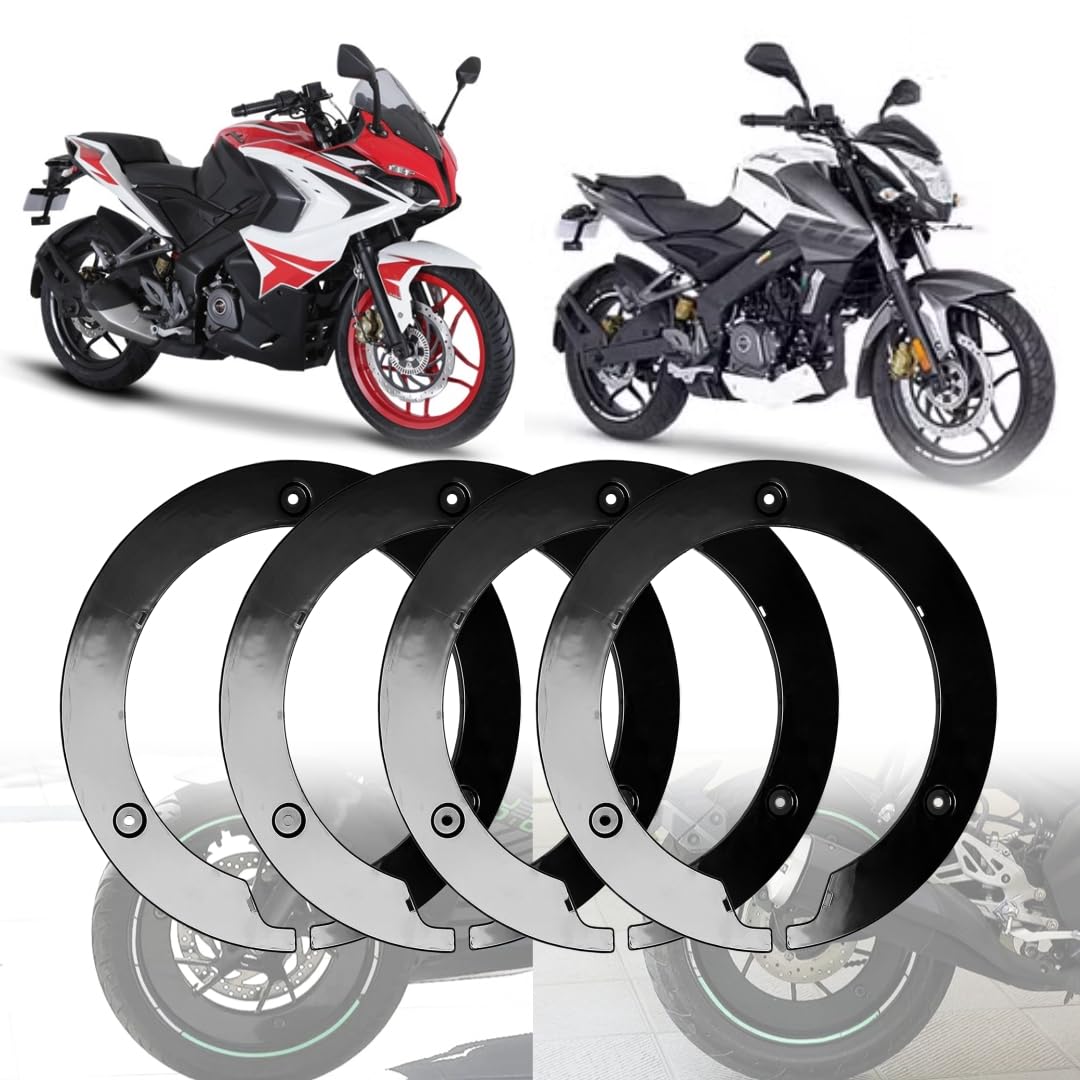 OBEROI’S Traders Pulsar NS 160, 200 / RS200 Front/Rear Pro Disc Wheel Cover 17 Inch Bike Fairing Kit