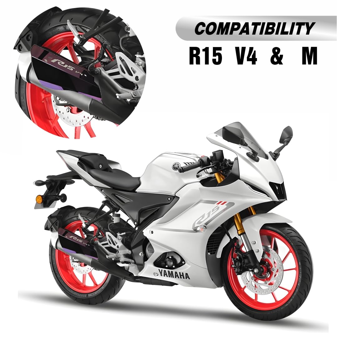 MIKANIX Premium Yamaha R15 V4 Exhaust Cover Silencer Protector